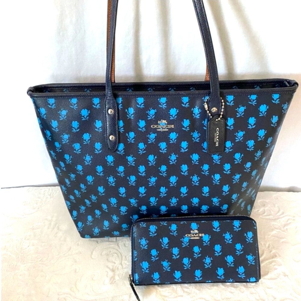 Coach floral Badlands City tote